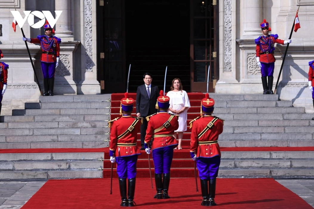 welcome ceremony held for vietnamese state president in peru picture 7