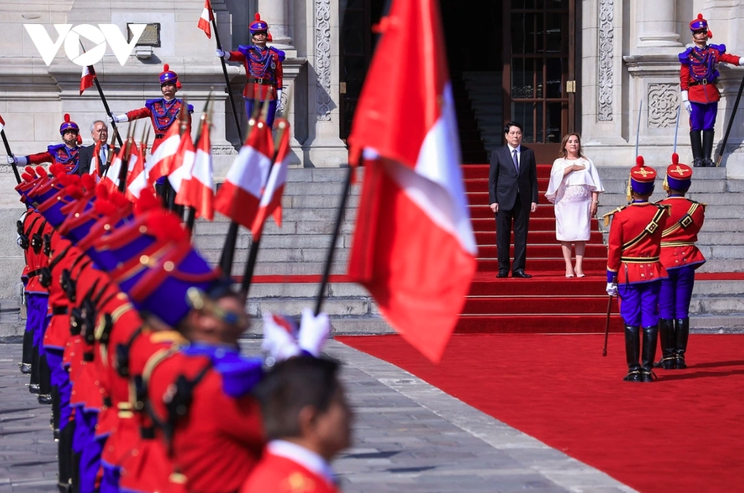 welcome ceremony held for vietnamese state president in peru picture 8