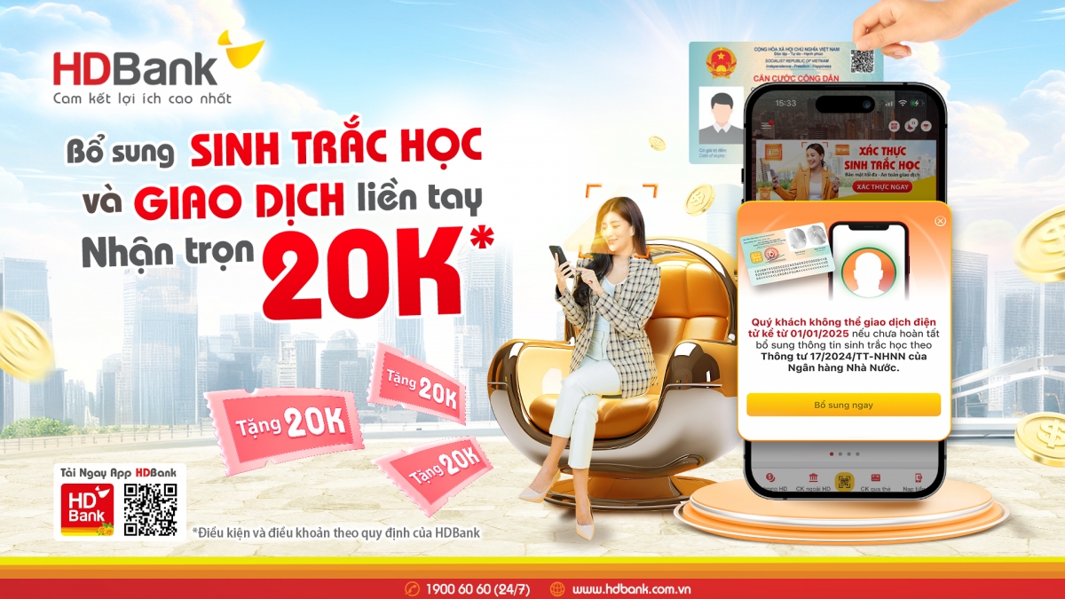 hdbank khuyen nghi khach hang nhanh chong bo sung sinh trac hoc, tranh gian doan hinh anh 3