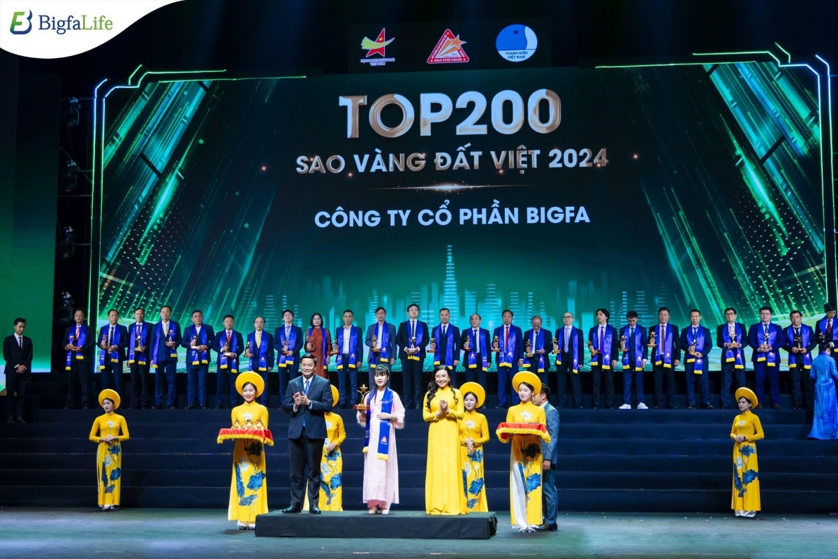 bigfa lot top 200 doanh nghiep sao vang Dat viet 2024 hinh anh 1