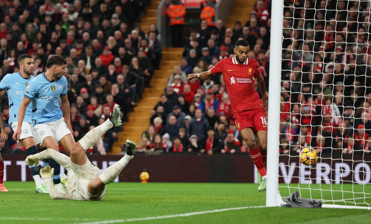 salah vua ghi ban vua kien tao, liverpool nhan chim man city o anfield hinh anh 1