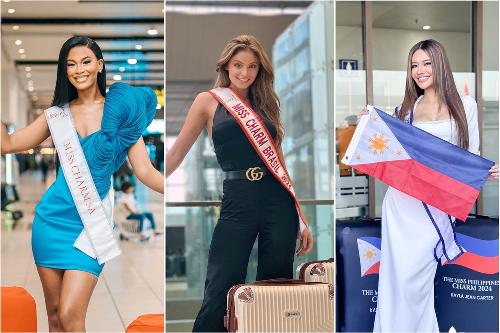 Foreign beauties gather in Vietnam for Miss Charm 2024 pageant