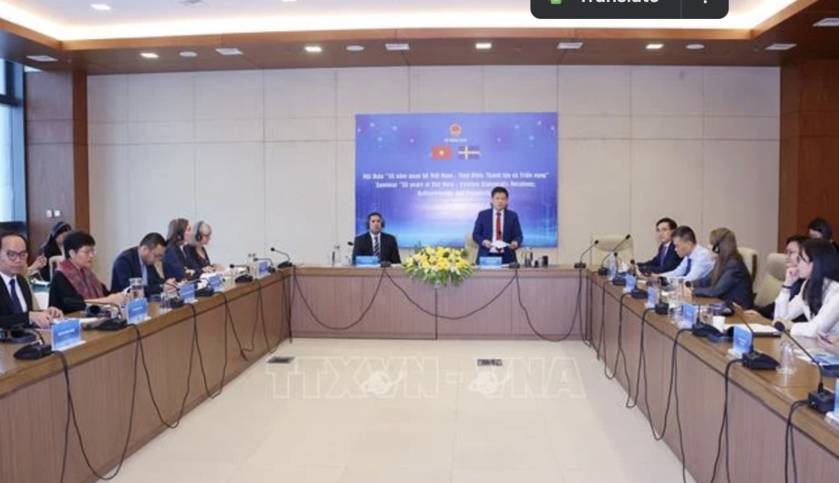 seminar spotlights achievements, prospects of vietnam - sweden ties picture 1