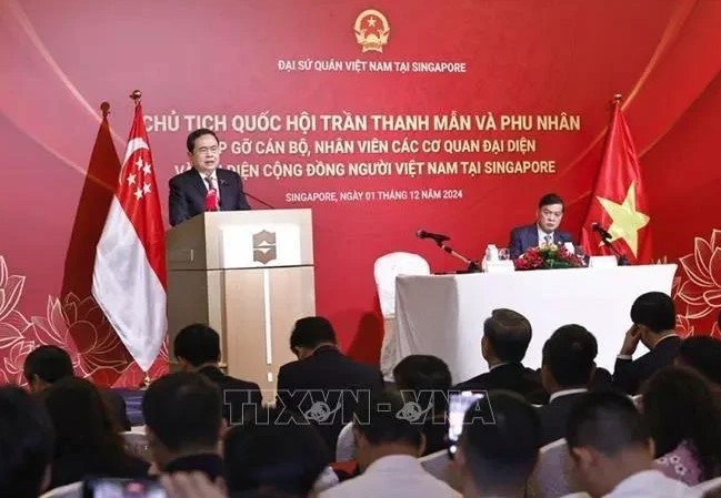 na chairman meets with vietnamese community in singapore picture 1