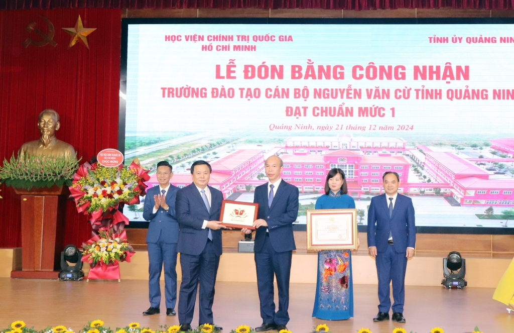 Quảng Ninh: Trường Đào tạo cán bộ Nguyễn Văn Cừ đạt chuẩn mức 1