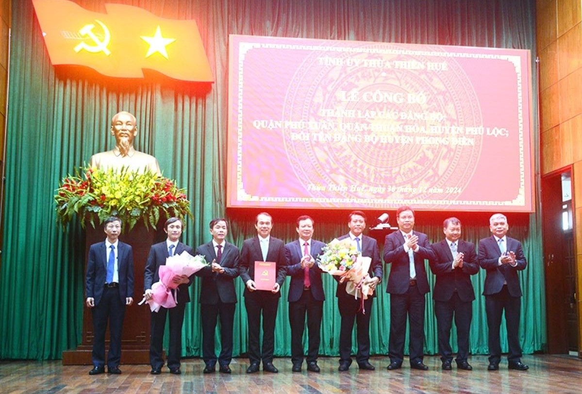 Thành lập các đảng bộ trực thuộc thành phố Huế