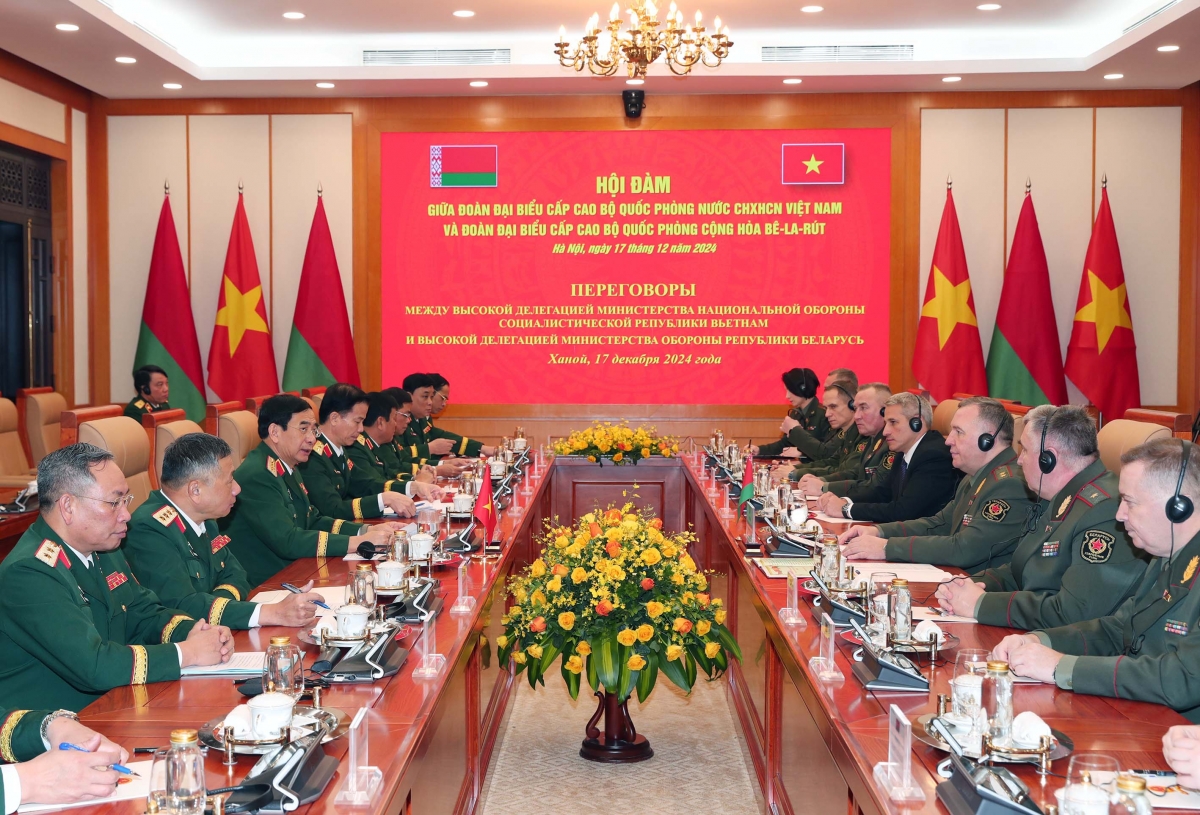 Đại tướng phan văn giang chủ trì lễ đón bộ trưởng quốc phòng cộng hòa belarus hình ảnh 3 Dai tuong phan van giang chu tri le don bo truong quoc phong cong hoa belarus hinh anh 3