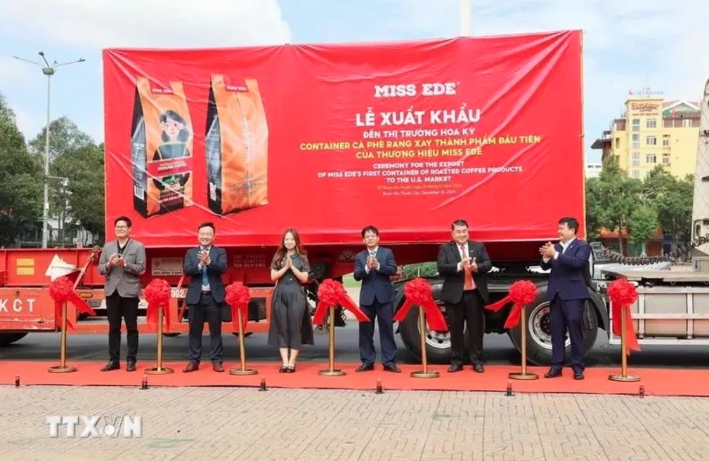 dak lak company exports first roasted coffee container to us picture 1