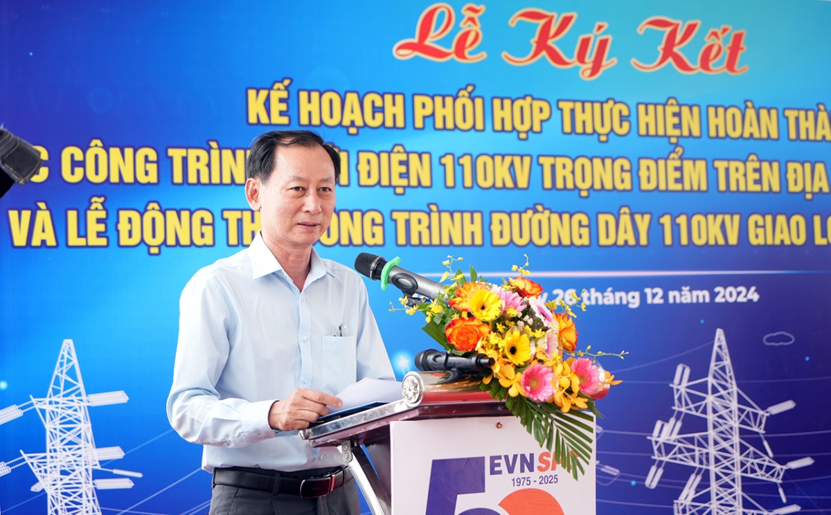 evnspc dong tho cong trinh duong day 110 kv giao long - phu thuan hinh anh 3