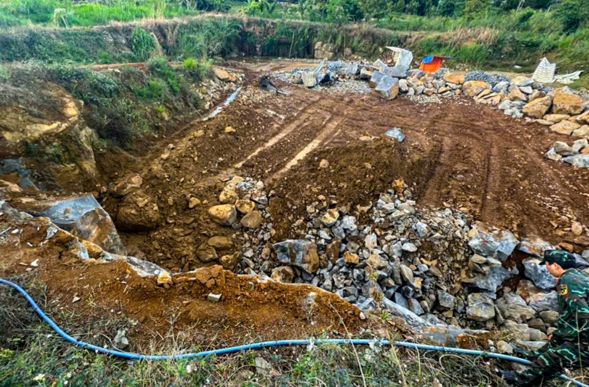 Nổ lớn tại hầm đá trái phép ở Lâm Đồng, 1 người bị thương nặng