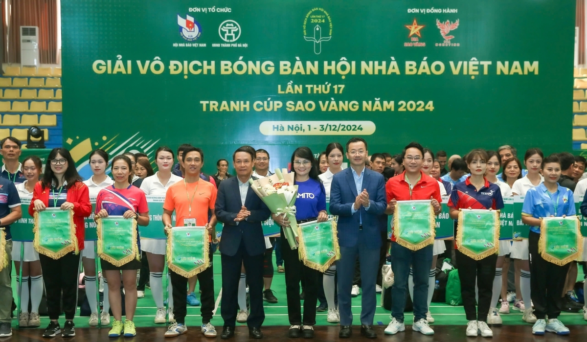 Khai mạc Giải Bóng bàn Hội nhà báo Việt Nam 2024