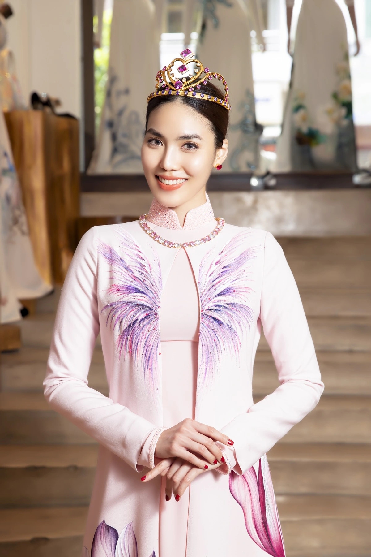thanh hằng, lan khuê làm đại sứ tại lễ hội Áo dài thành phố Đà lạt hình ảnh 2 thanh hang, lan khue lam dai su tai le hoi Ao dai thanh pho Da lat hinh anh 2