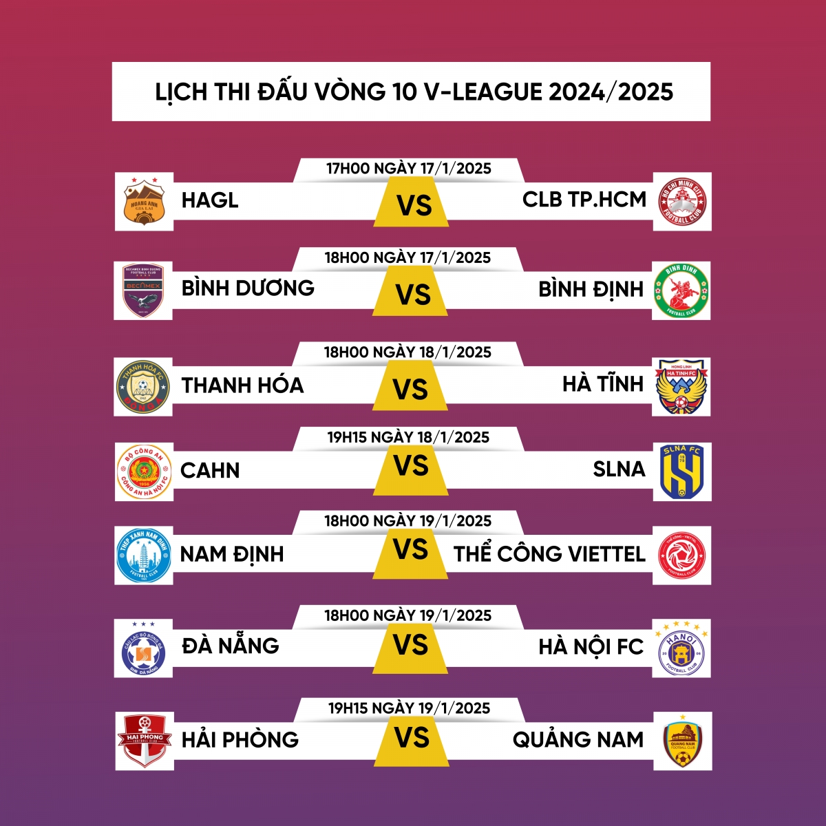 lịch thi đấu và trực tiếp vòng 10 v-league 24 25 thanh hóa và nam Định gặp khó hình ảnh 1 lich thi dau va truc tiep vong 10 v-league 24 25 thanh hoa va nam Dinh gap kho hinh anh 1