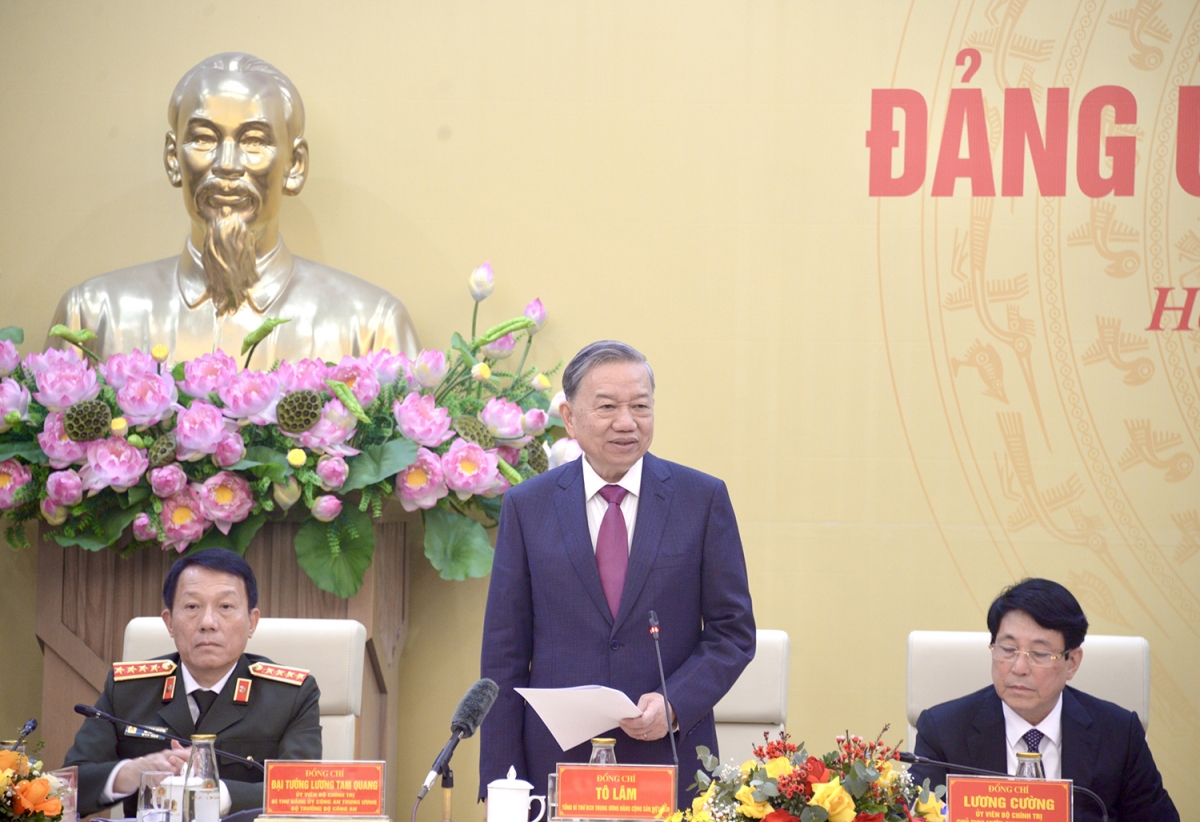 tổng bí thư tô lâm dự và chỉ đạo tại hội nghị Đảng ủy công an trung ương 2024 hình ảnh 3 tong bi thu to lam du va chi dao tai hoi nghi Dang uy cong an trung uong 2024 hinh anh 3
