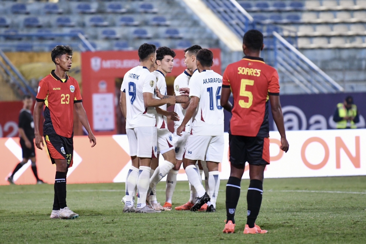 ĐT Thái Lan thắng Timor Leste 10-0 ngày ra quân ASEAN Cup 2024
