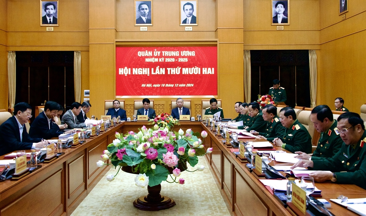 tổng bí thư tô lâm chủ trì hội nghị quân ủy trung ương lần thứ 12 hình ảnh 1 tong bi thu to lam chu tri hoi nghi quan uy trung uong lan thu 12 hinh anh 1