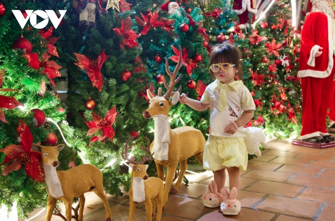 colorful christmas decorations brighten up ho chi minh city picture 7