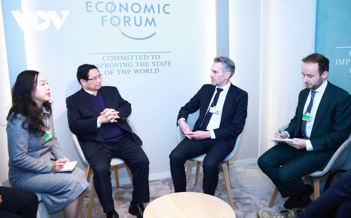 overview of pm chinh s working trip to attend 55th wef meeting in davos picture 14