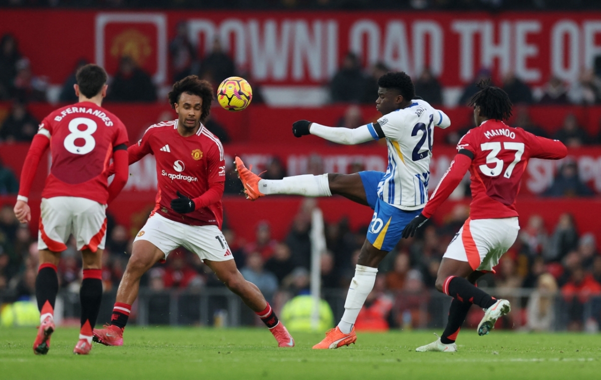 Kết quả vòng 22 Ngoại hạng Anh: Onana thành gã hề, MU thảm bại trước Brighton