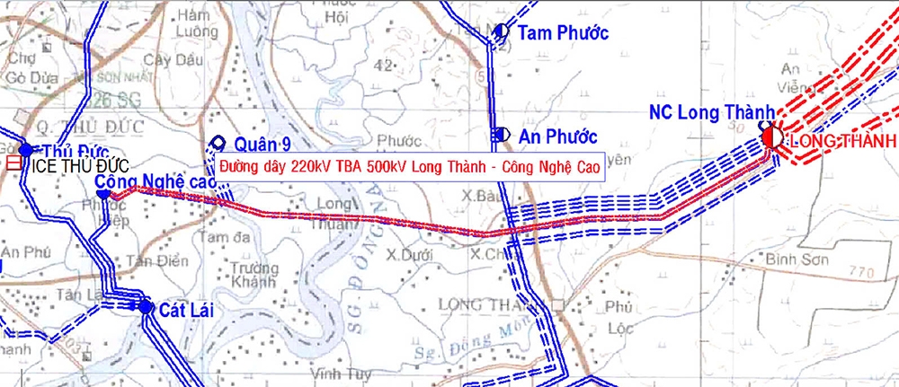 Dau tu 2.227 ty cho duong day 220kv tram bien ap 500kv long thanh-cong nghe cao hinh anh 1