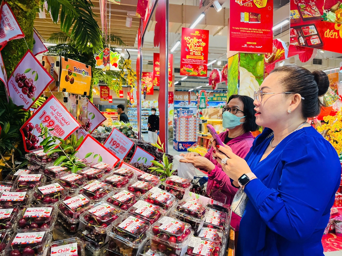 100 tấn cherry chile tươi vào co.opmart, co.opxtra đón tết việt hình ảnh 4 100 tan cherry chile tuoi vao co.opmart, co.opxtra don tet viet hinh anh 4