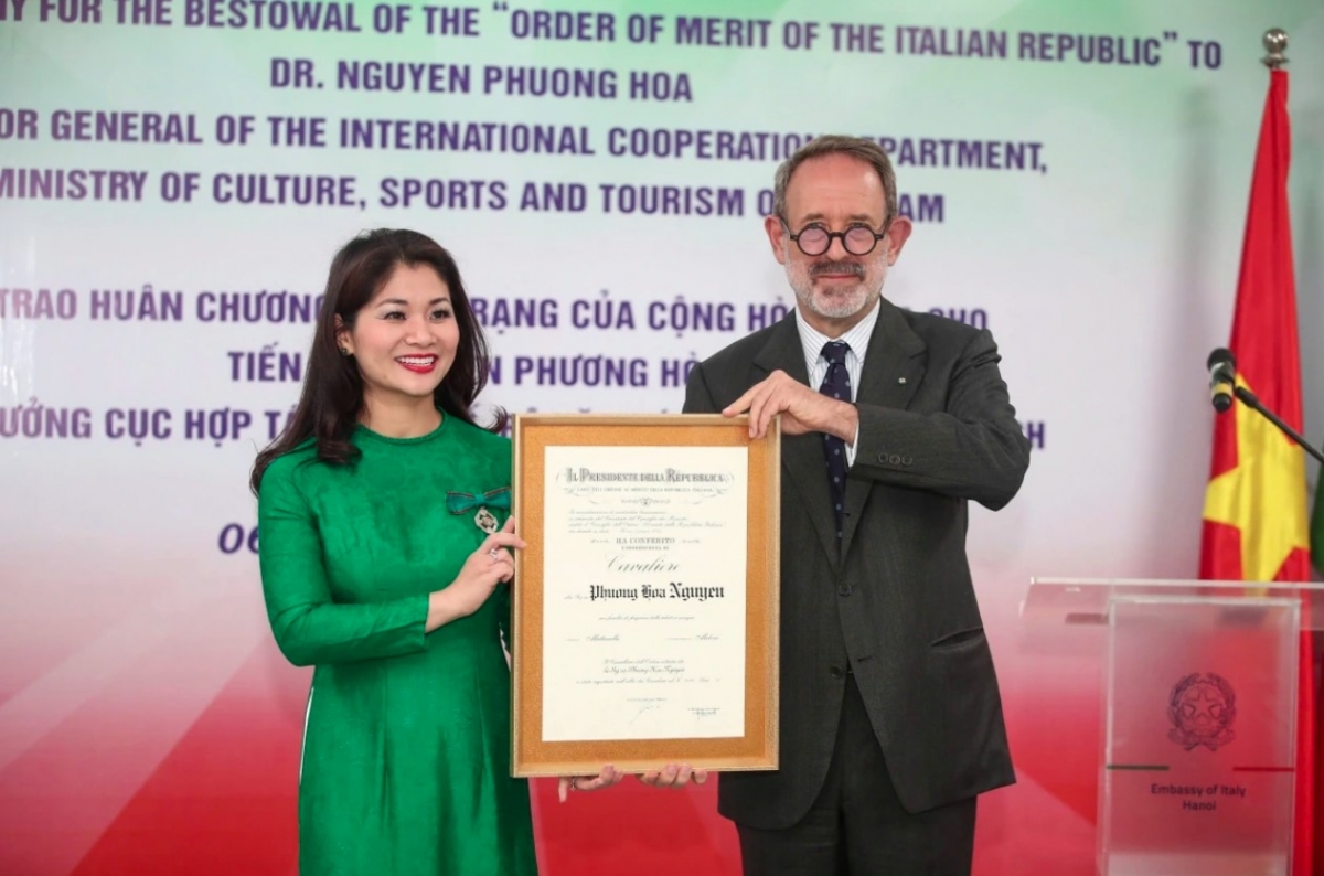 vietnamese official honoured with italy s order of merit picture 1