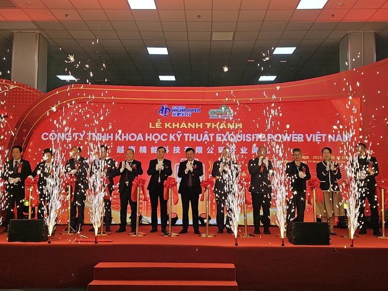 Chinese investor inaugurates Li-ion and Ni-MH battery factory in Hai Phong