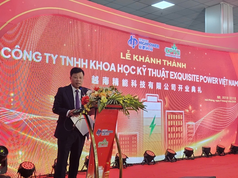 chinese investor inaugurates li-ion and ni-mh battery factory in hai phong picture 1 chinese investor inaugurates li-ion and ni-mh battery factory in hai phong picture 1