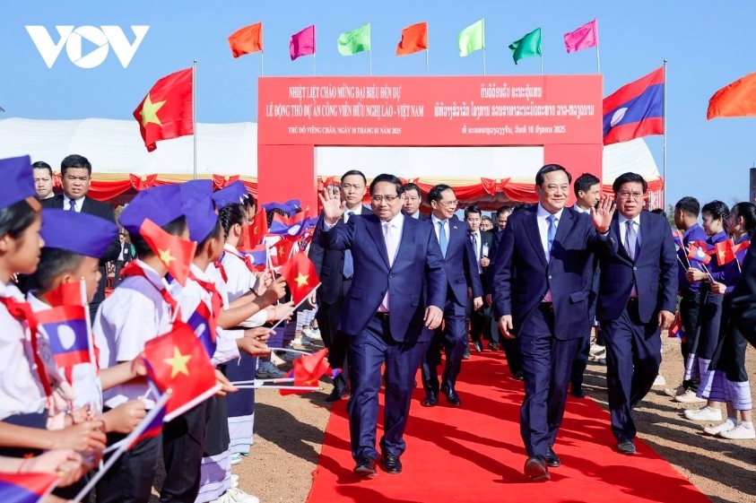 vietnam and laos break ground on friendship park symbolizing special ties picture 1