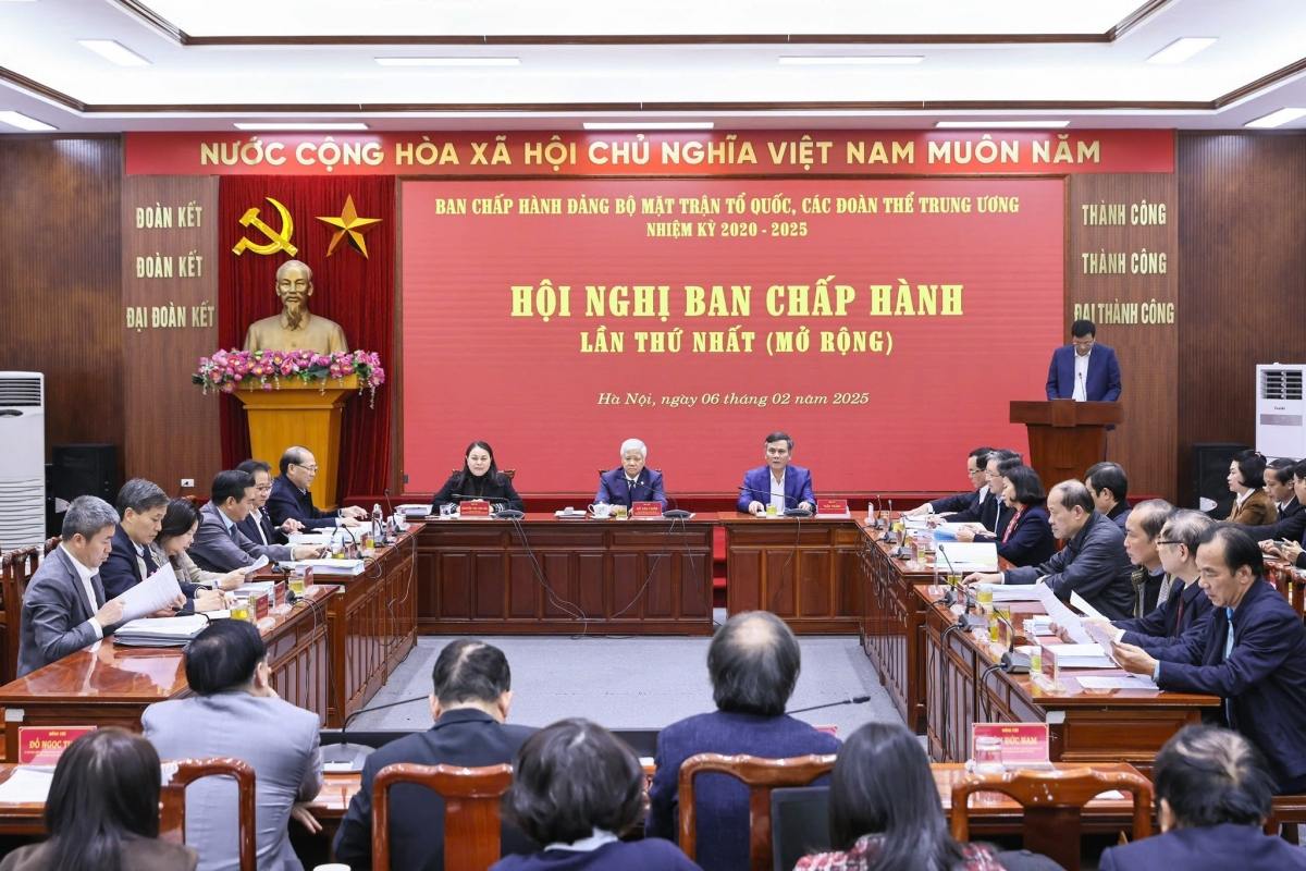 hoi nghi Dang bo mttq, cac doan the trung uong danh dau mot buoc chuyen bien moi hinh anh 1