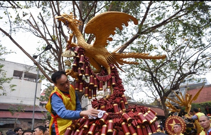 dong ky firecracker procession festival kicks off in bac ninh picture 3