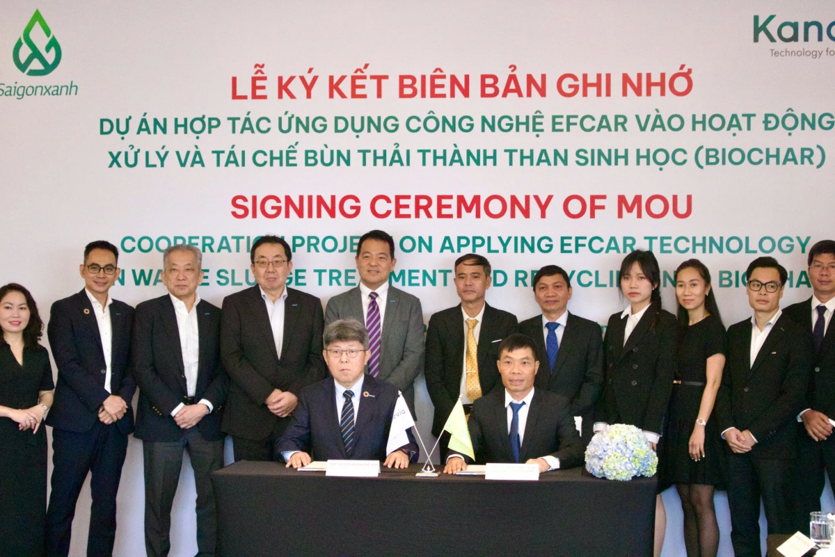 Hợp tác tái chế bùn thải thành than sinh học hữu ích cho nông nghiệp sạch