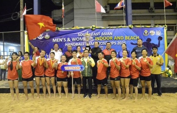 Gold medal for Vietnam at SEA Beach Handball Championship