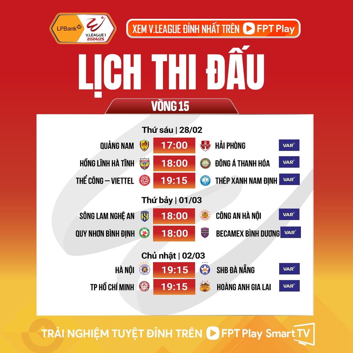 lich thi dau va ap dung var vong 15 v-league 2024 2025 hinh anh 1