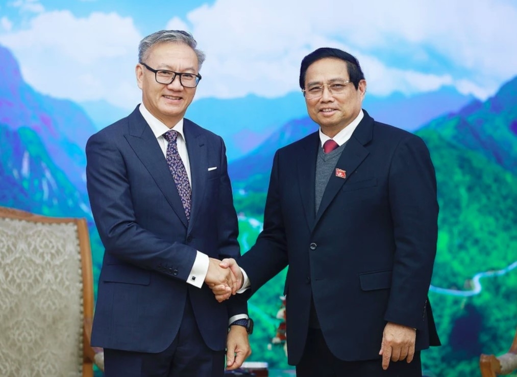prime minister welcomes top lao diplomat in hanoi picture 1 prime minister welcomes top lao diplomat in hanoi picture 1