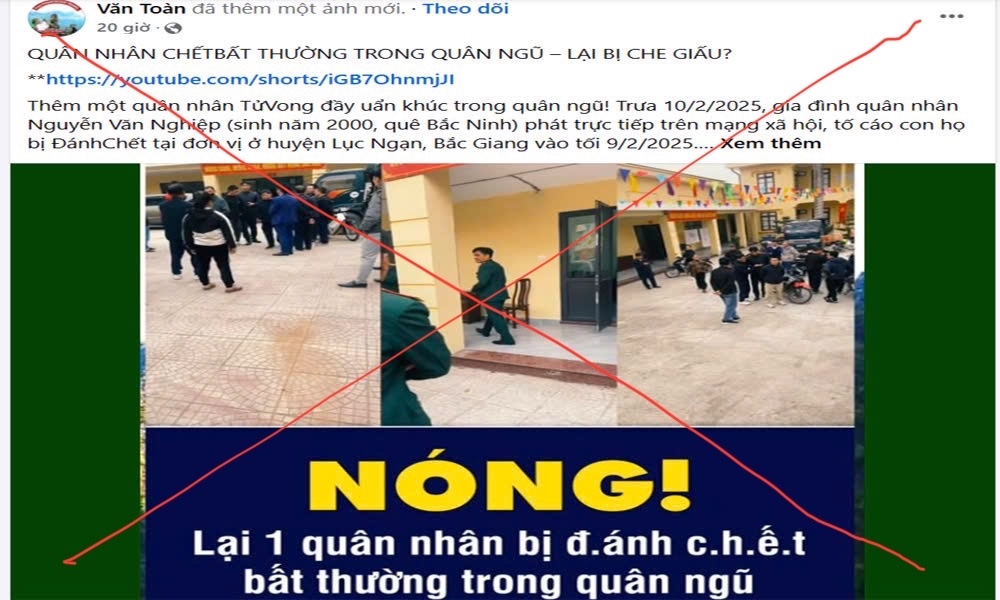 quan nhan nguyen van nghiep tu vong do soc nhiem khuan nao mo cau hinh anh 1