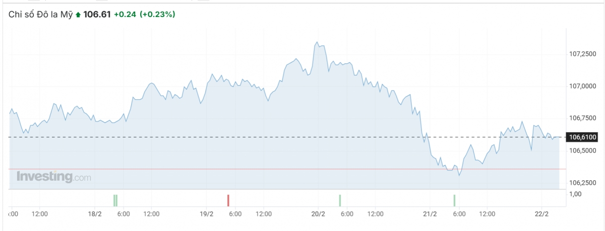 ty gia usd hom nay 24 2 chi so usd index giu sac xanh, dat 106,61 diem hinh anh 1