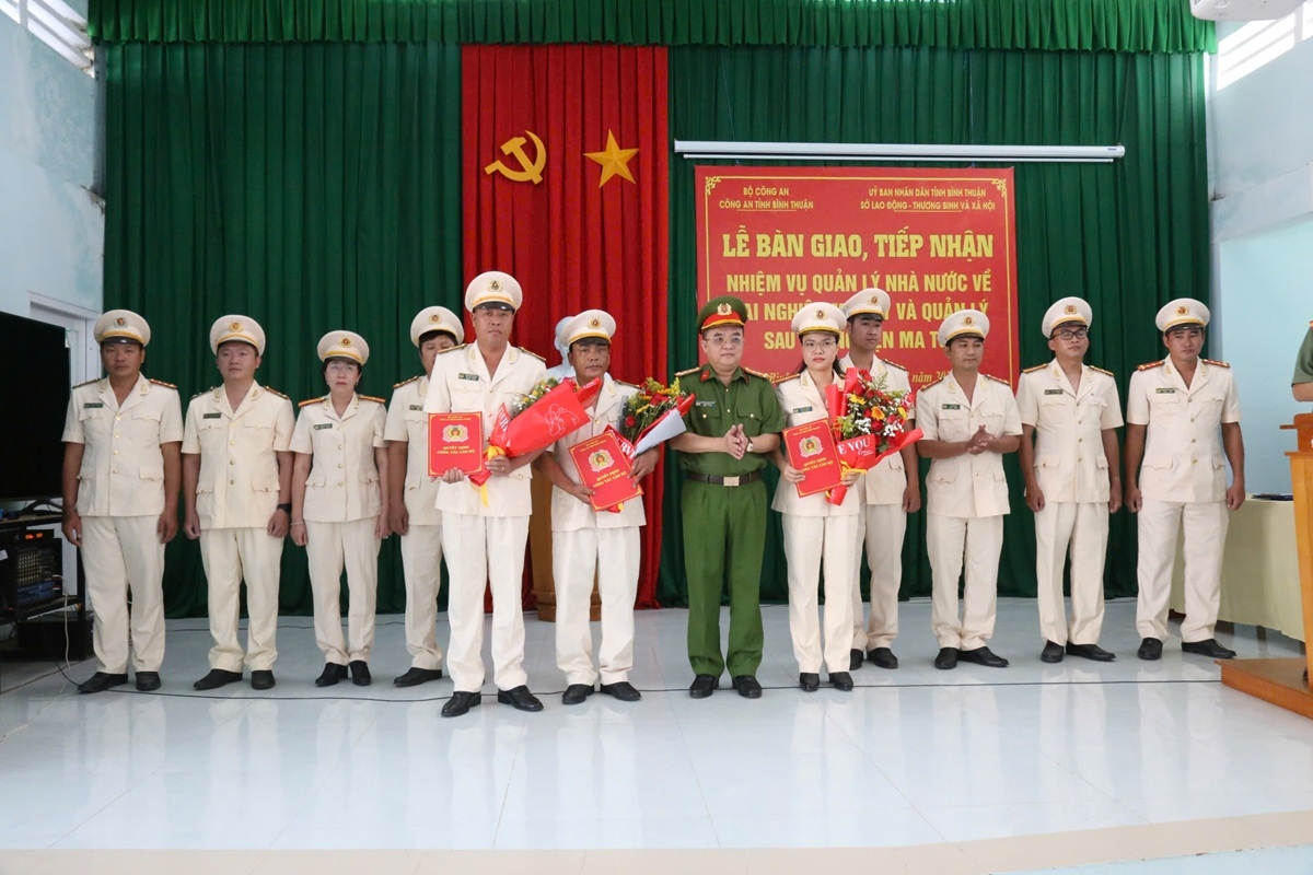 công an bình thuận tiếp nhận quản lý cơ sở cai nghiện ma túy hình ảnh 1 cong an binh thuan tiep nhan quan ly co so cai nghien ma tuy hinh anh 1