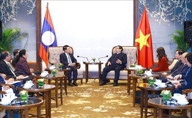 thủ tướng phạm minh chính tiếp phó thủ tướng lào saleumsay kommasith hình ảnh 2 thu tuong pham minh chinh tiep pho thu tuong lao saleumsay kommasith hinh anh 2