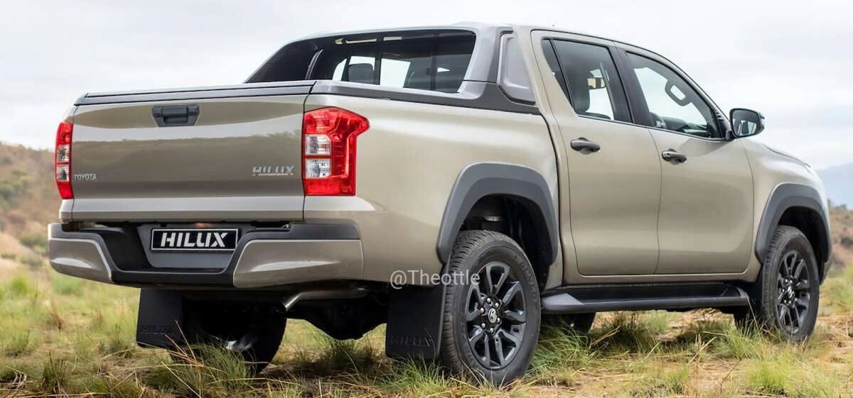 Bản phác thảo thiết kế mới của Toyota Hilux do chuyên gia dựng ảnh Theophilus Chin thực hiện