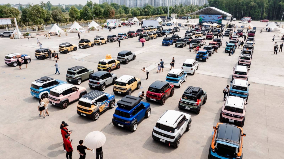 dậy từ 3h30 sáng, lái 370 km ra hà nội thi sáng tạo vf 3 hình ảnh 1 day tu 3h30 sang, lai 370 km ra ha noi thi sang tao vf 3 hinh anh 1