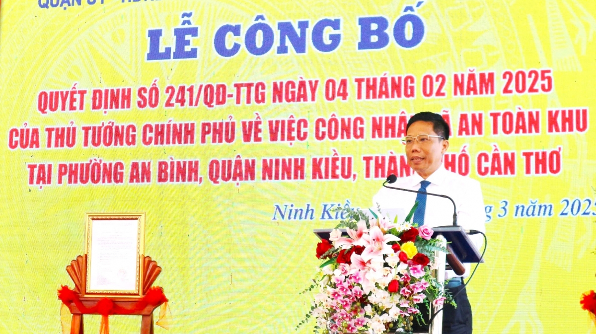 Công nhận xã An toàn khu thời kỳ kháng chiến chống Pháp và chống Mỹ tại Cần Thơ