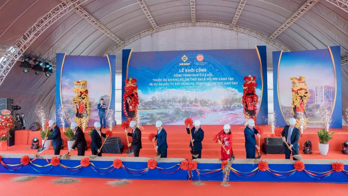 hà nam khởi công dự án nhà ở xã hội thuộc đại đô thị của sun group hình ảnh 1 ha nam khoi cong du an nha o xa hoi thuoc dai do thi cua sun group hinh anh 1
