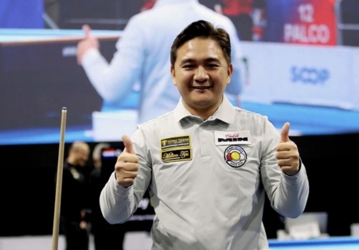 vietnamese player pockets three-cushion carom world cup title picture 1