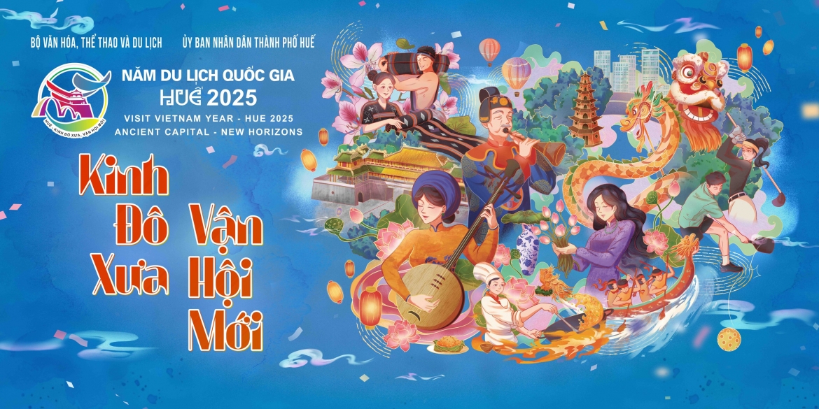 official poster for hue national tourism year 2025 unveiled picture 1 official poster for hue national tourism year 2025 unveiled picture 1