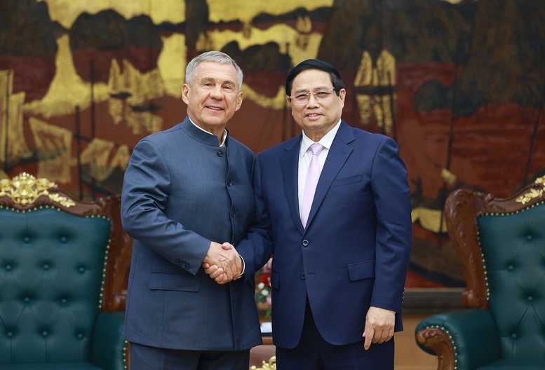 thu tuong tiep nguoi dung dau cong hoa tatarstan, lien bang nga r.n. minnikhanov hinh anh 1