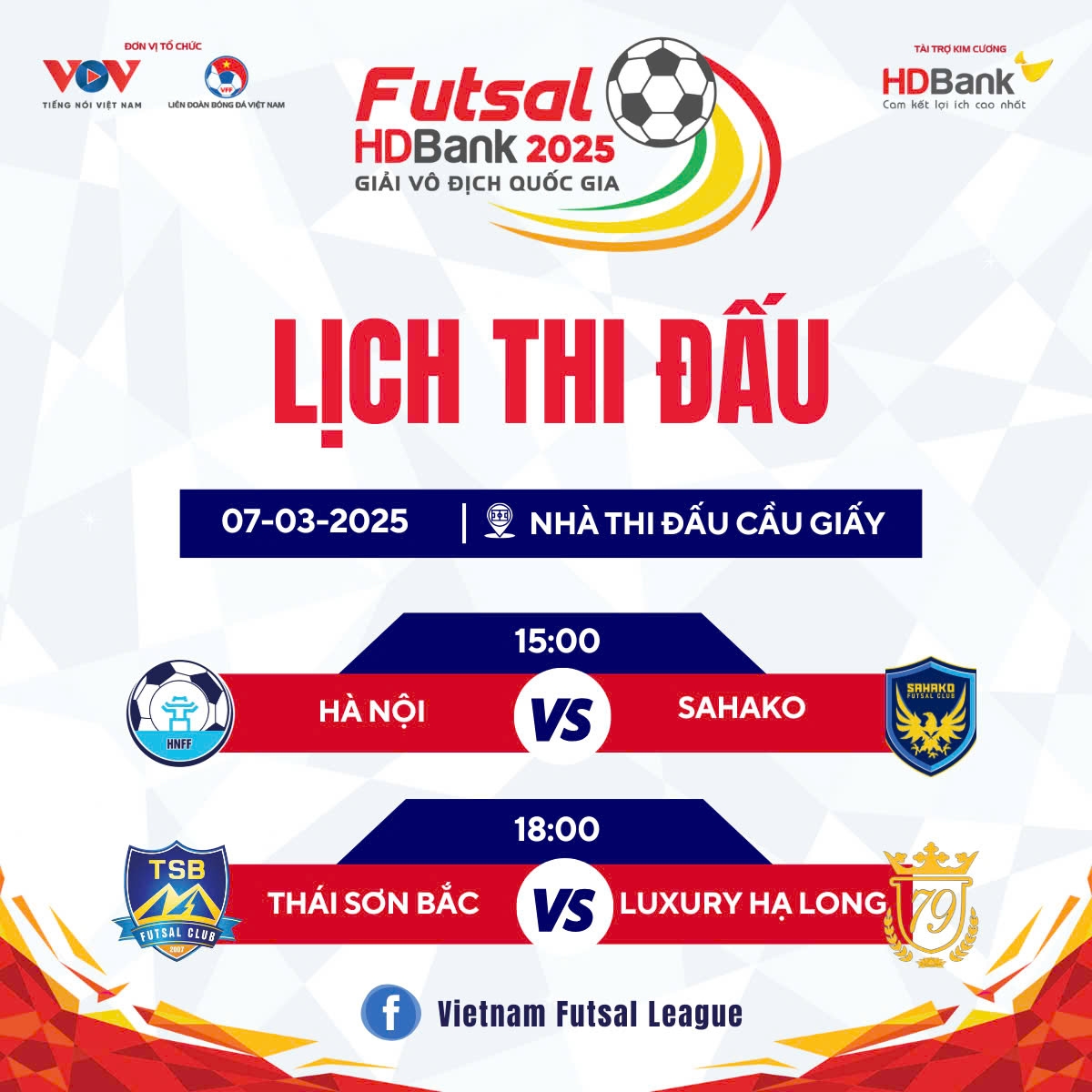 lich thi dau vong 4 giai futsal hdbank vDqg 2025 hinh anh 1