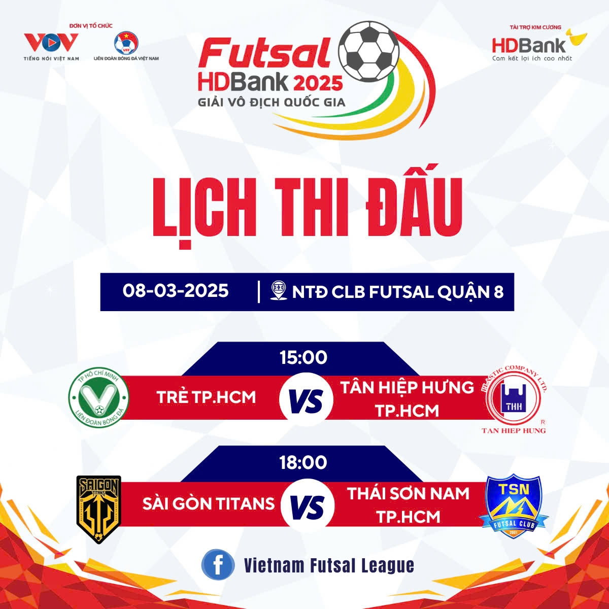 lịch thi đấu vòng 4 giải futsal hdbank vĐqg 2025 hình ảnh 2 lich thi dau vong 4 giai futsal hdbank vDqg 2025 hinh anh 2
