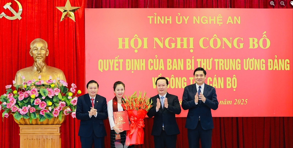 Chuẩn y Chủ tịch MTTQ tỉnh Nghệ An giữ chức Phó Bí thư Tỉnh ủy