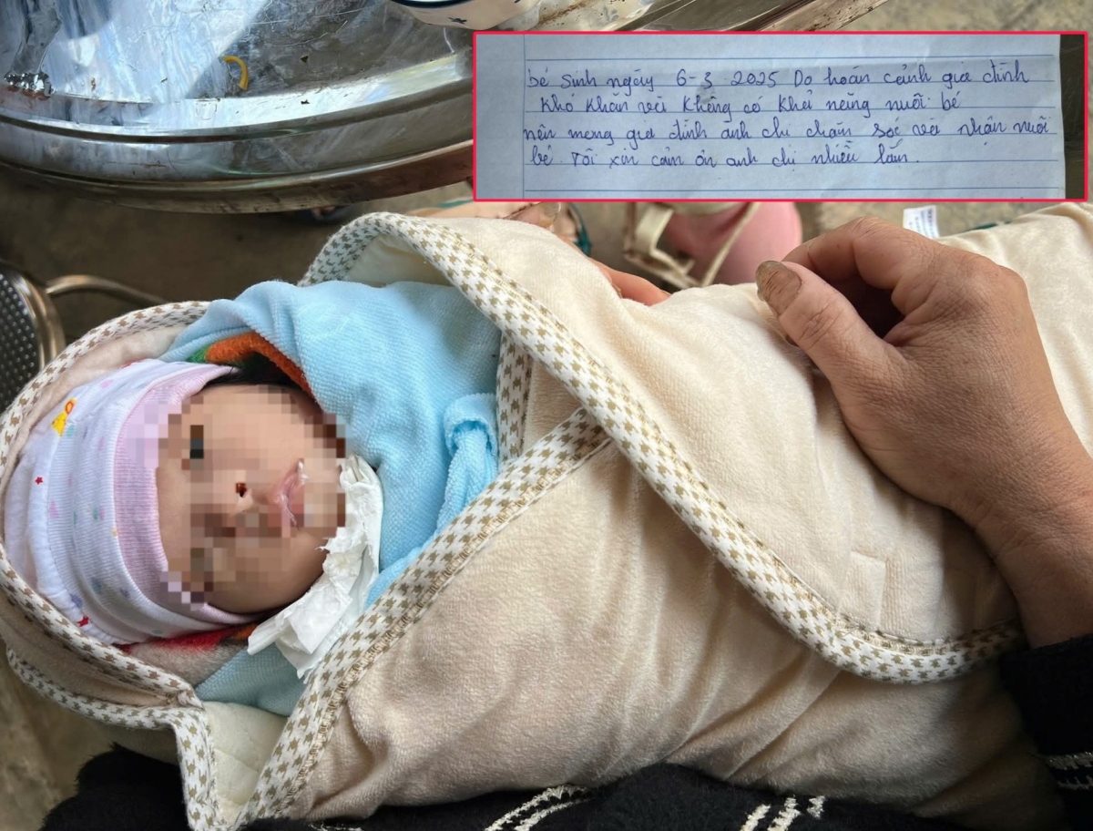 bé gái sơ sinh bị bỏ lại ven đường kèm bức thư vỏn vẹn 40 chữ hình ảnh 1 be gai so sinh bi bo lai ven duong kem buc thu von ven 40 chu hinh anh 1